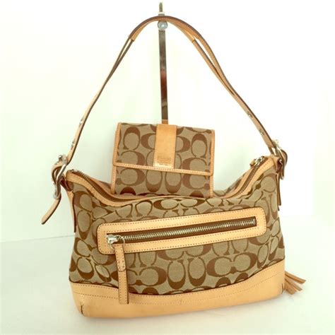 coach pouch bag original price|coach canvas and leather bag.